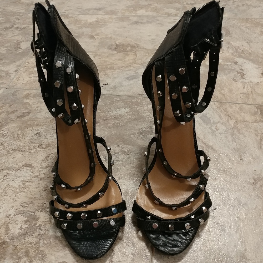 4" Studded Strappy Stilettos